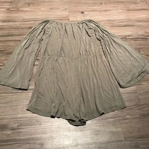 Boohoo Hunter Green Romper